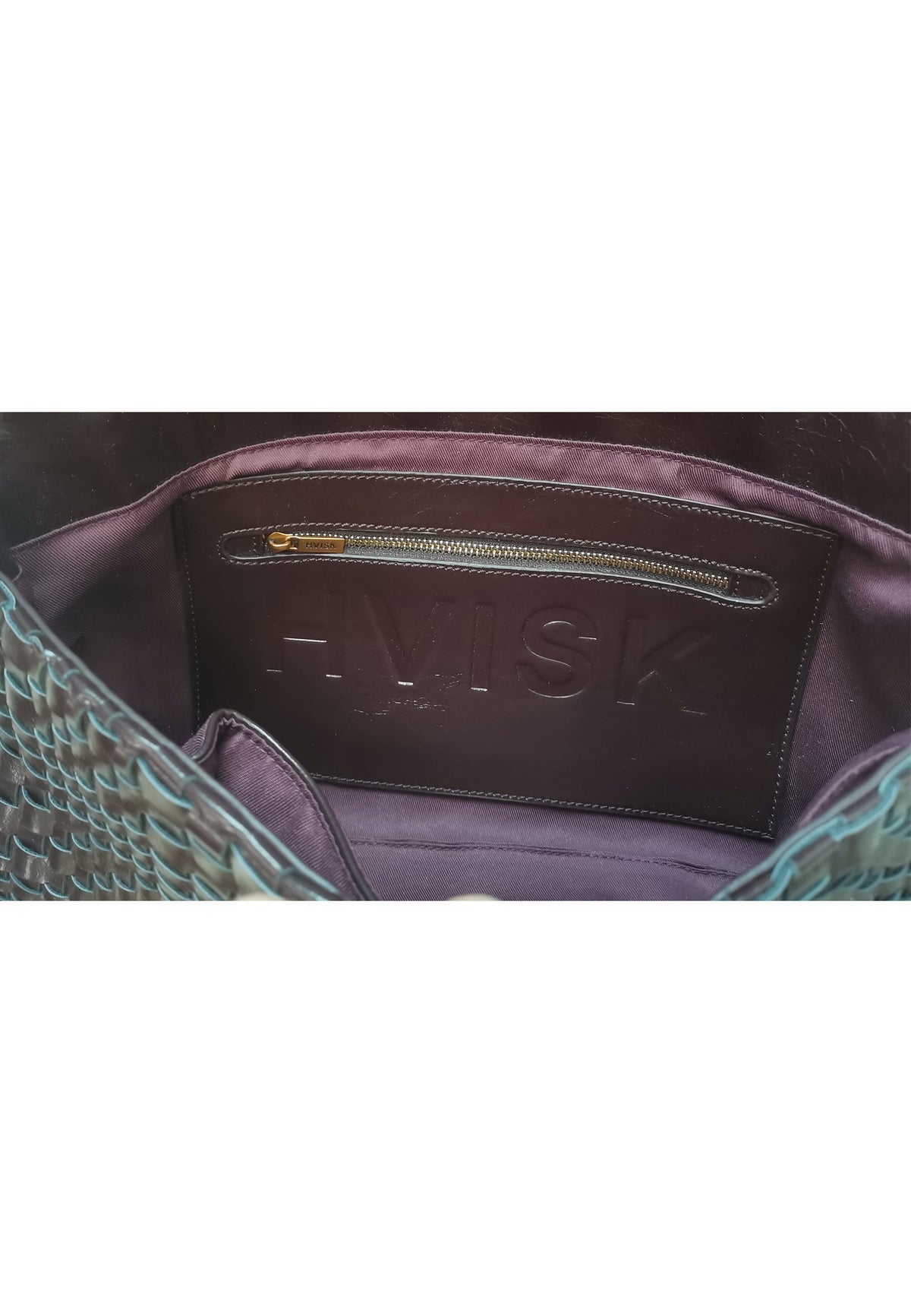 HVISK Arlene Braided Raw Structure - umber brown