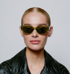 A.KJÆRBEDE Sonnenbrille Winnie Light Olive Transparent