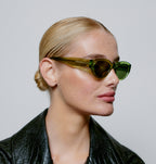 A.KJÆRBEDE Sonnenbrille Winnie Light Olive Transparent