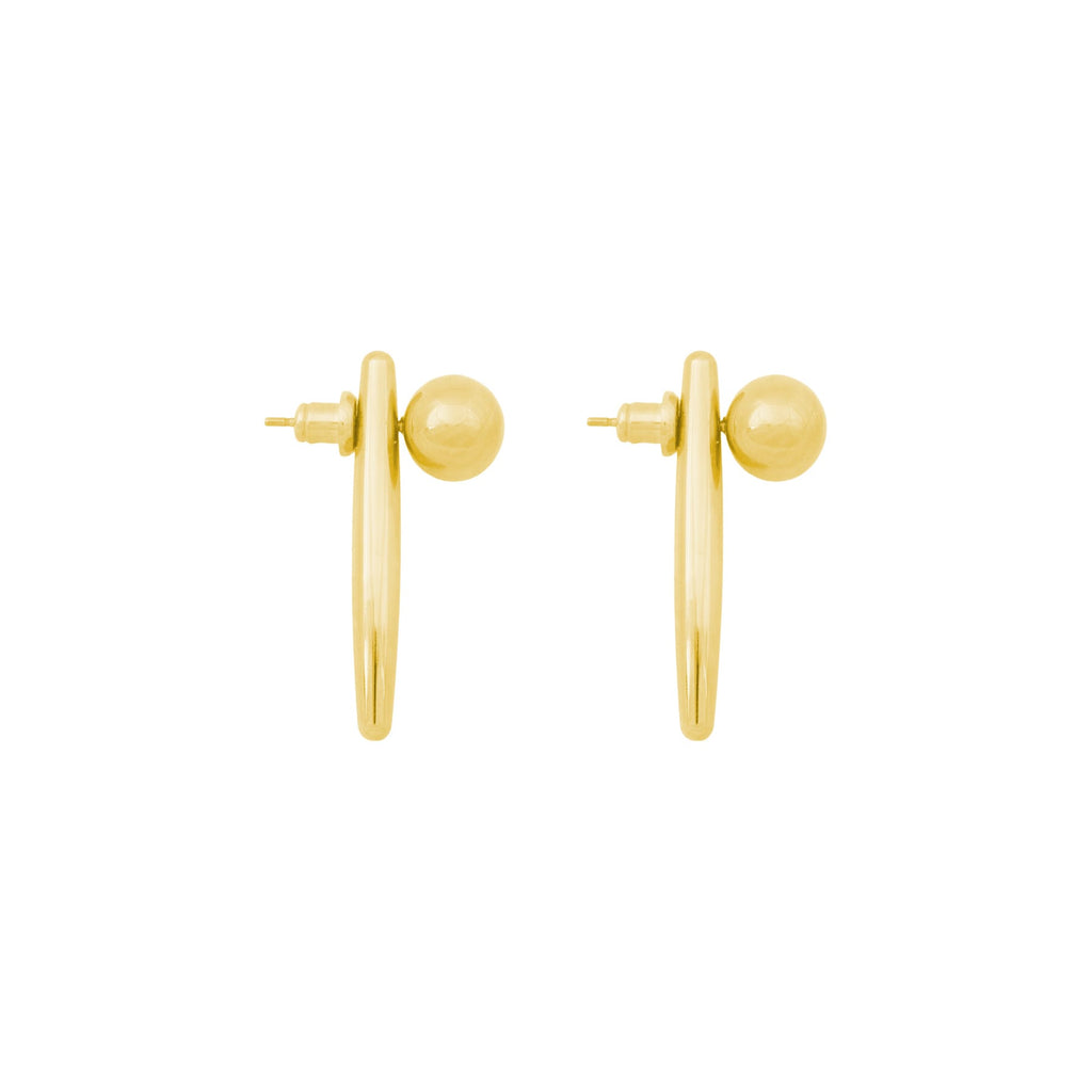 BANDHU Conflicting earrings gold plated
