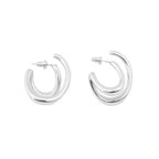 Bandhu Cutted Earrings silver