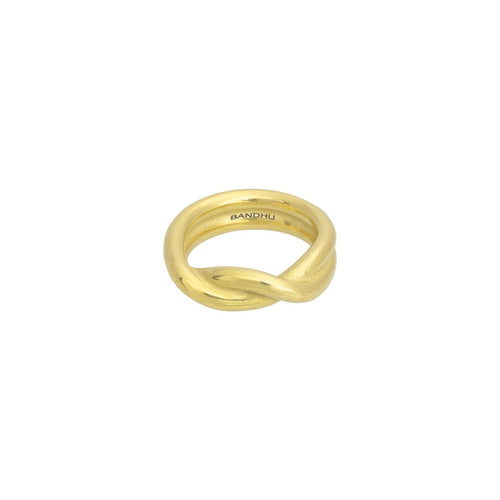 BANDHU Twine Ring gold plated