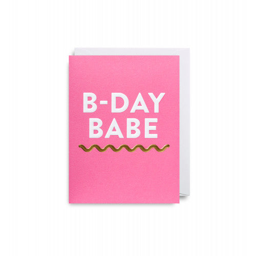 LAGOM DESIGN Minikarte B-DAY BABE