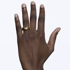 MARIA BLACK Tryvann Ring gold