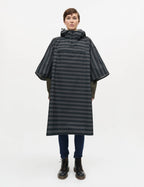 MADS NØRGAARD Rainy Scape Cape - stripe aop/black