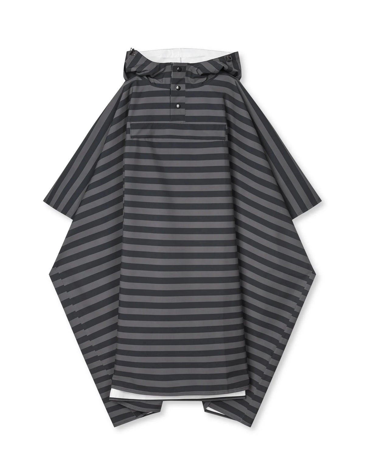 MADS NØRGAARD Rainy Scape Cape - stripe aop/black