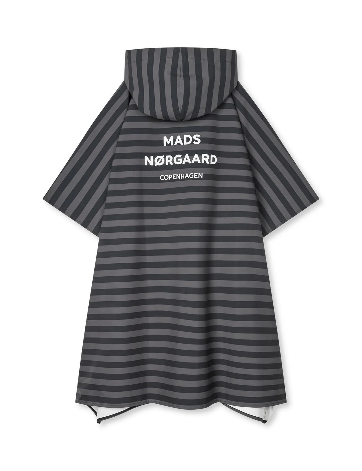 MADS NØRGAARD Rainy Scape Cape - stripe aop/black