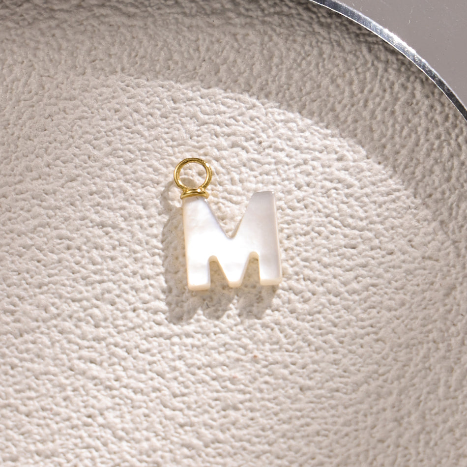 MaisonLeBo Mother of Pearl Letter Charms