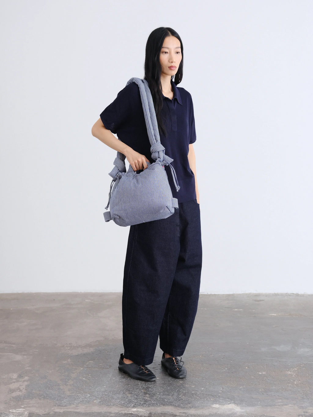 ÖLEND Compact Ona Soft Bag Baumwolle - marineblau gestreift