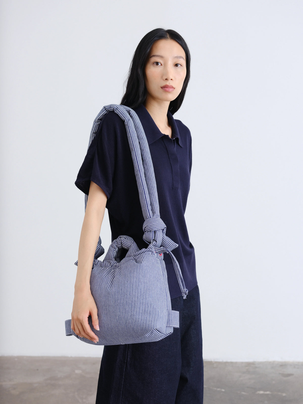 ÖLEND Compact Ona Soft Bag Baumwolle - marineblau gestreift
