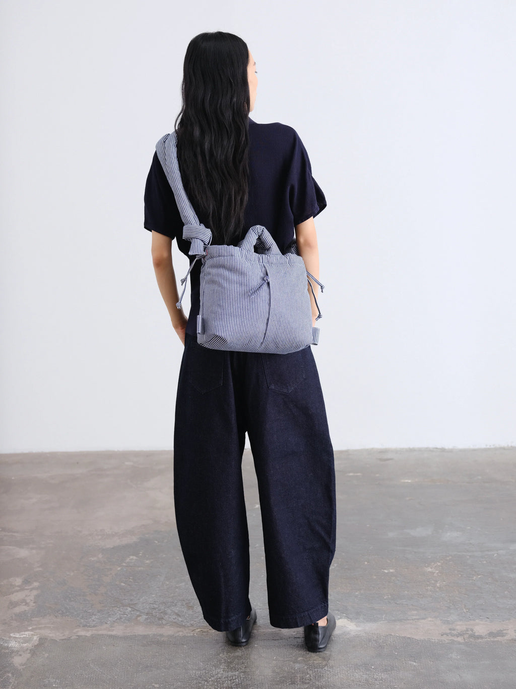 ÖLEND Compact Ona Soft Bag Baumwolle - marineblau gestreift
