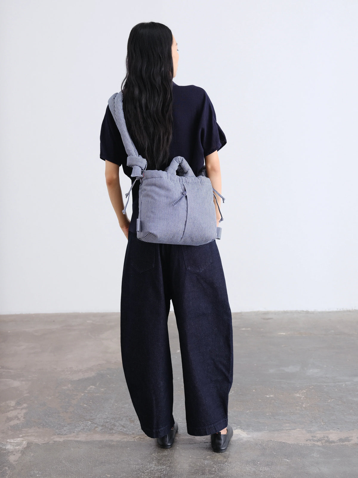 ÖLEND Compact Ona Soft Bag Baumwolle - marineblau gestreift