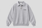 HEY SOHO POLO SWEATSHIRT I grey melange