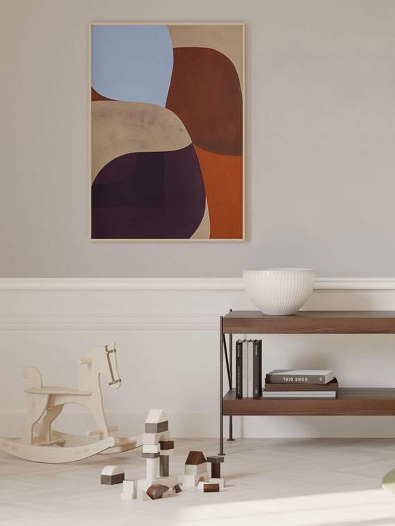 Paper Collective Painted Shapes Berit Mogensen-Lopez