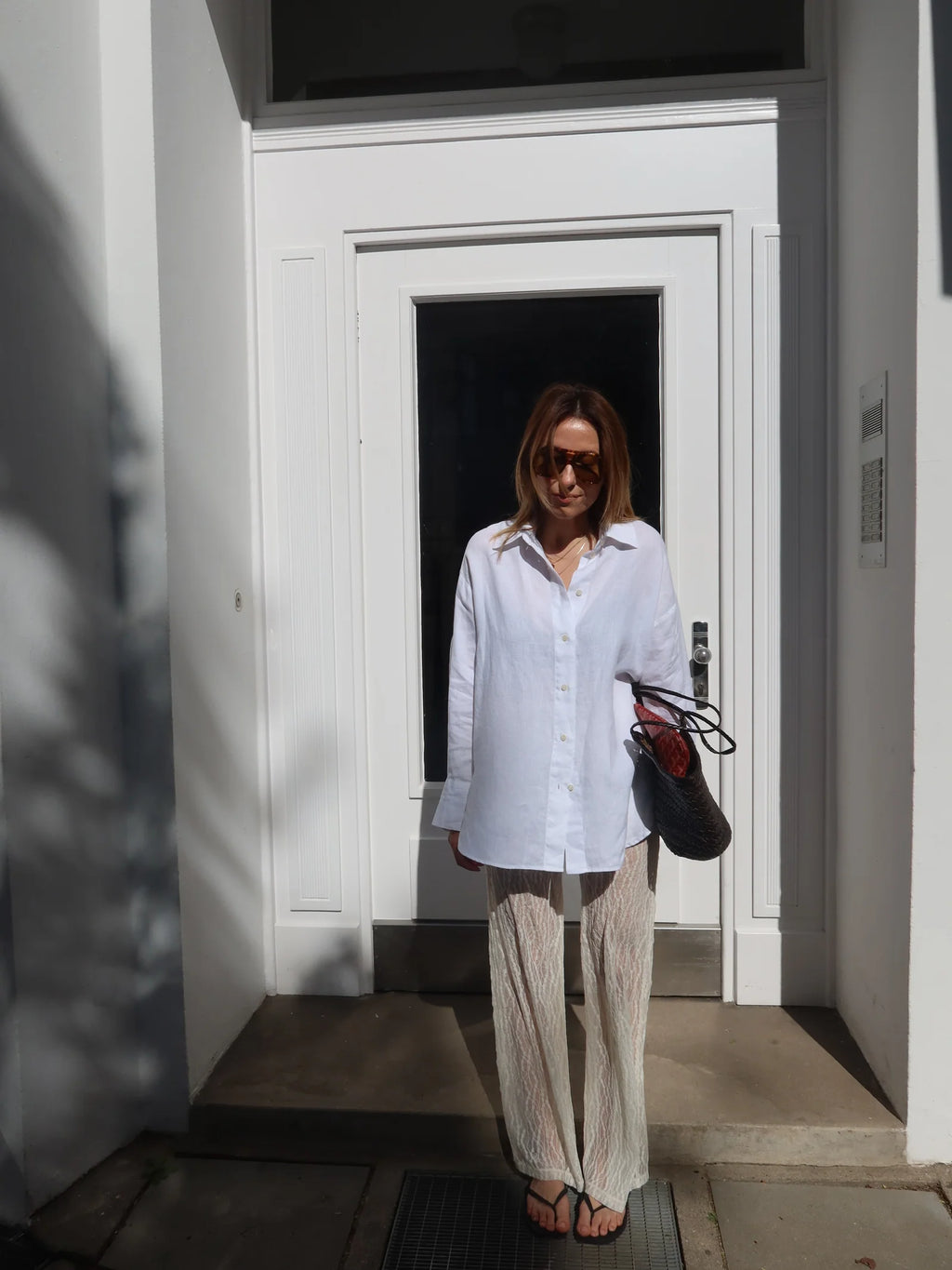 SOHO STUDIOS STELLA LACE PANTS offwhite