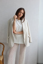 SOHO STUDIOS STELLA LACE PANTS offwhite