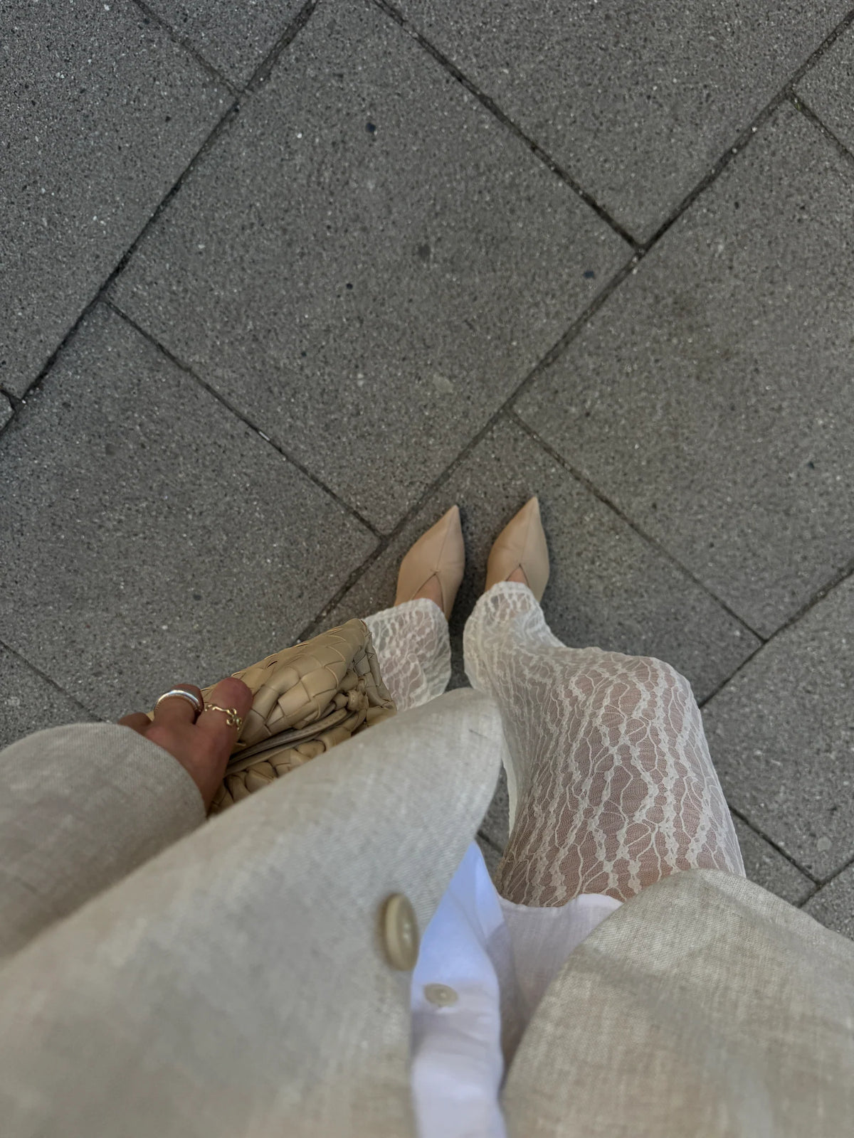 SOHO STUDIOS STELLA LACE PANTS offwhite