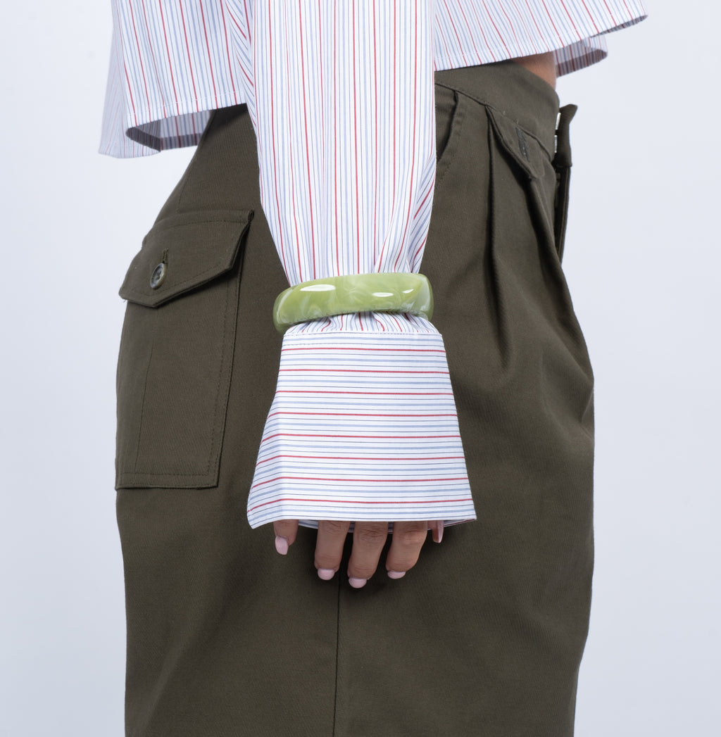 SUI AVA Chunky Bangle - pistachio