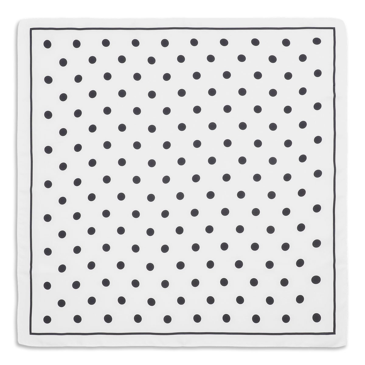 SUI AVA Polka Dot Scarf - white/black