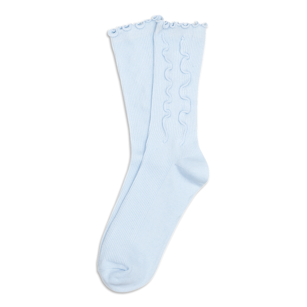 SUI AVA Ruffle Pastel Socks - pastel blue