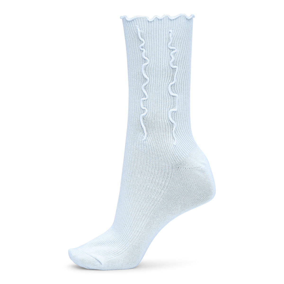 SUI AVA Ruffle Pastel Socks - pastel blue