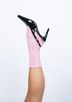 SUI AVA Ruffle Pastel Socks - pastel pink