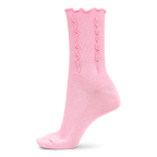 SUI AVA Ruffle Pastel Socks - pastel pink
