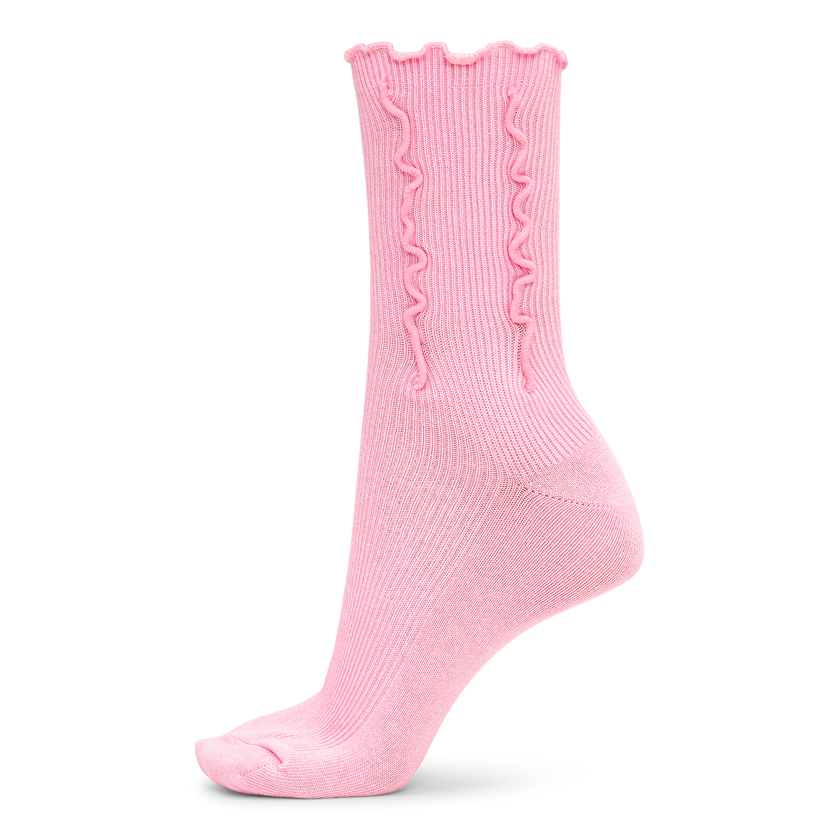 SUI AVA Ruffle Pastel Socks - pastel pink