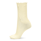 SUI AVA Ruffle Pastel Socks - pastel yellow
