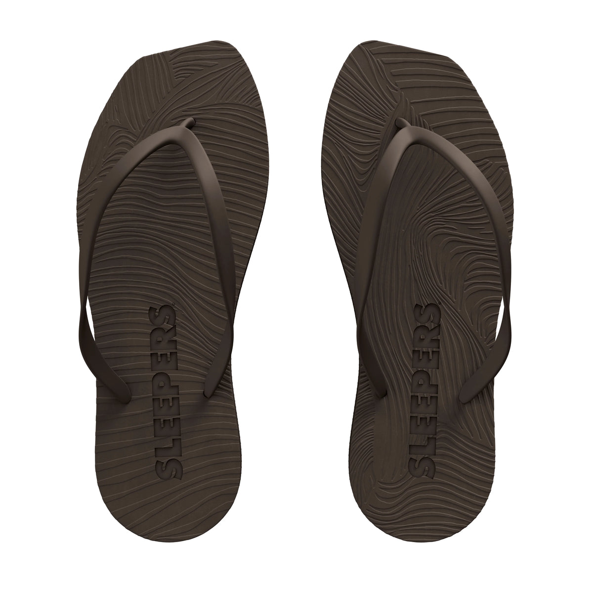 SLEEPERS Tapered Flip Flop - brown