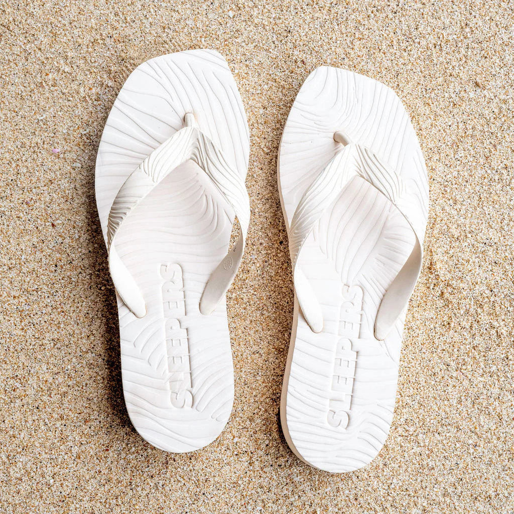 SLEEPERS Tapered Platform Flip Flop - eggnog