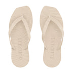 SLEEPERS Tapered Platform Flip Flop - eggnog
