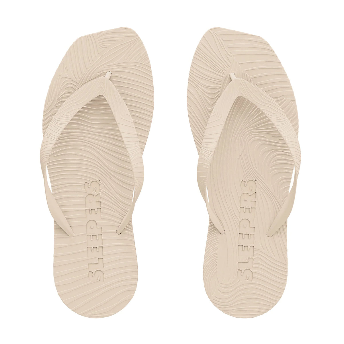 SLEEPERS Tapered Platform Flip Flop - eggnog