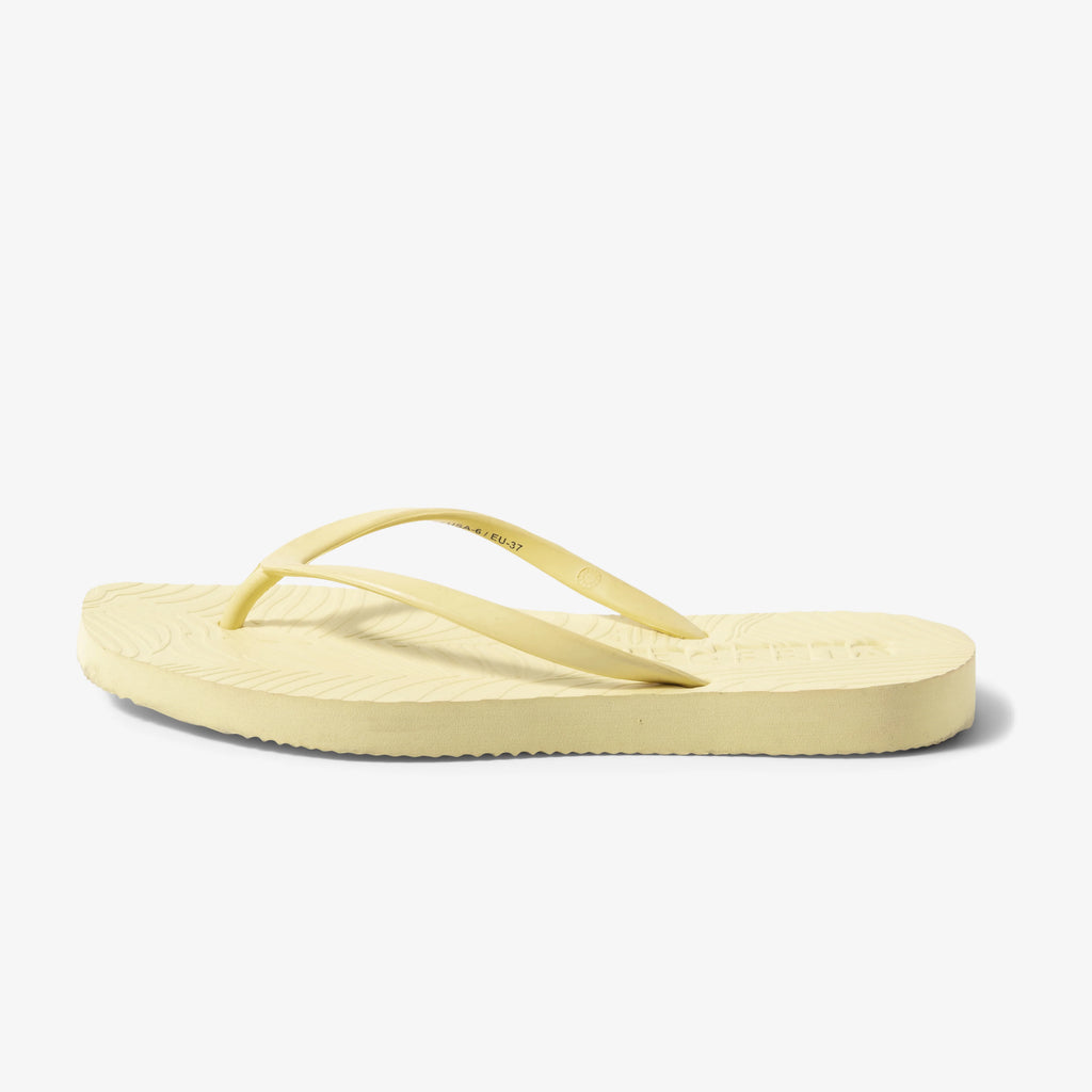 SLEEPERS Tapered Flip Flop - mellow yellow