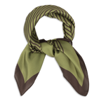 SUI AVA Classic Patterned Scarf - green/brown