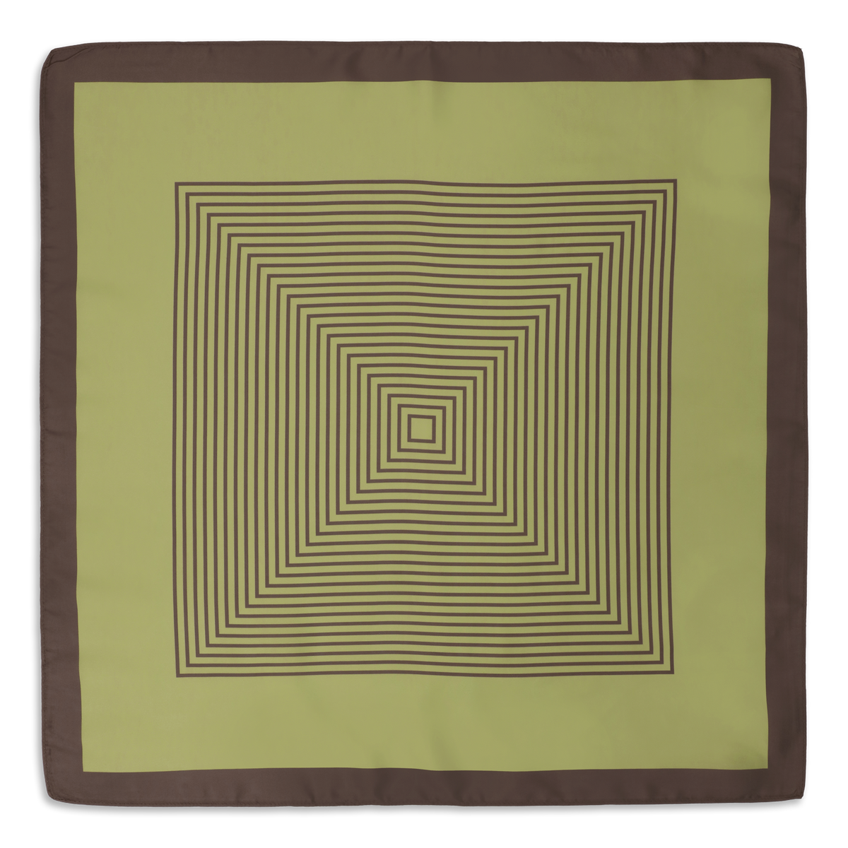 SUI AVA Classic Patterned Scarf - green/brown