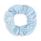 SUI AVA Floral Broderie Scrunchie - bubblegum