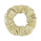 SUI AVA Floral Broderie Scrunchie - pistachio