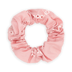 SUI AVA Floral Broderie Scrunchie - strawberry