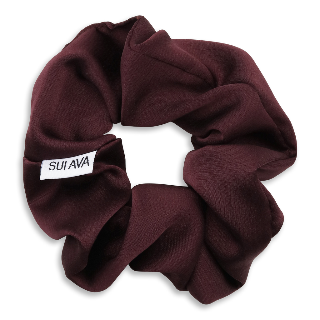SUI AVA Ribbon Scrunchie - burgundy