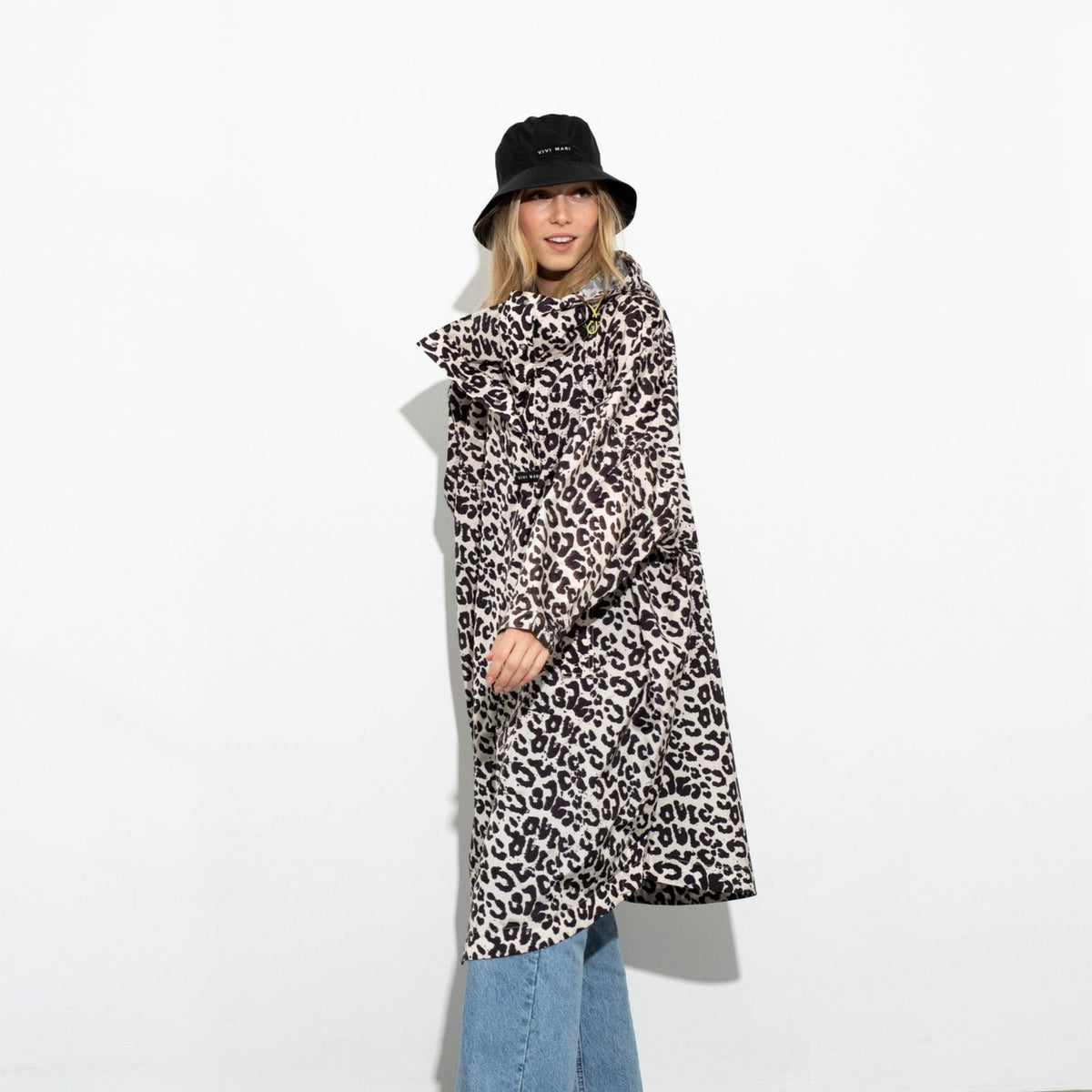 VIVI MARI Raincoat Leo Splashes in der Farbe black/sand