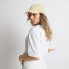 VIVI MARI Cap solid butter yellow/white