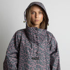 VIVI MARI Raincoat Leo splashes dark grey/ash plum