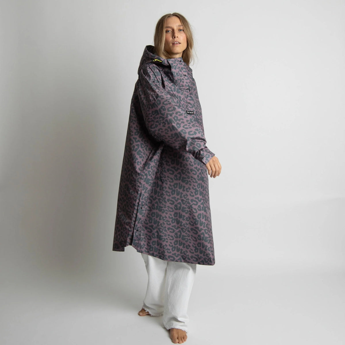 VIVI MARI Raincoat Leo splashes dark grey/ash plum
