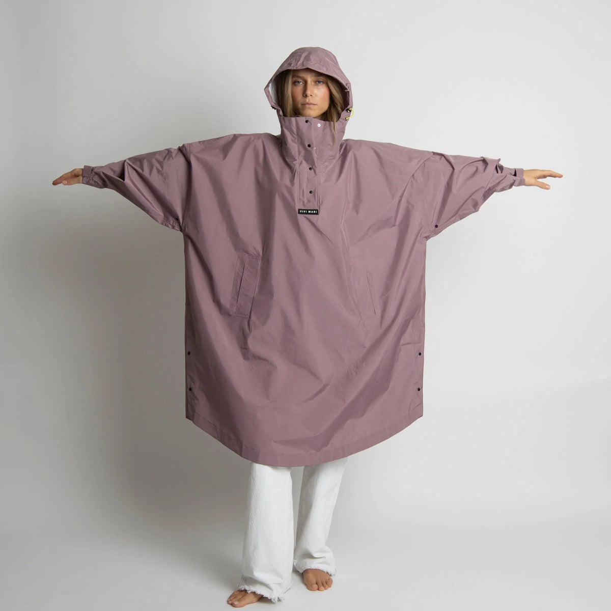VIVI MARI Raincoat Solid ash plum