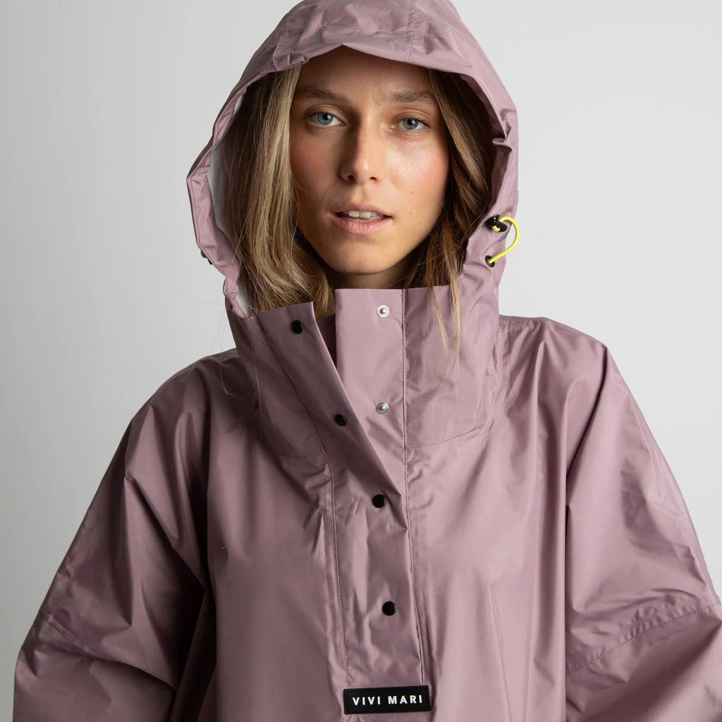 VIVI MARI Raincoat Solid ash plum