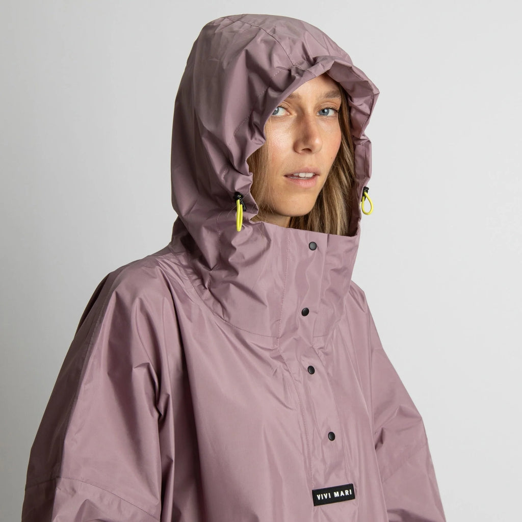 VIVI MARI Raincoat Solid ash plum