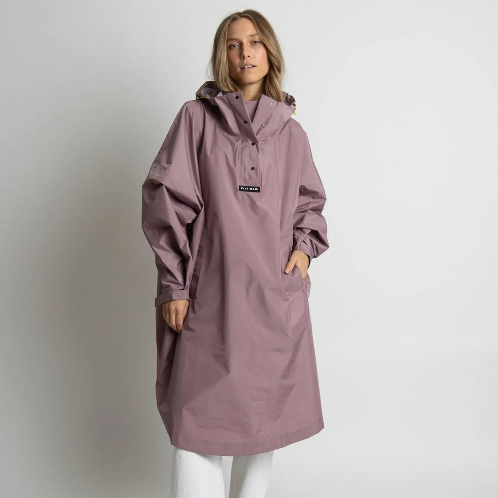 VIVI MARI Raincoat Solid ash plum