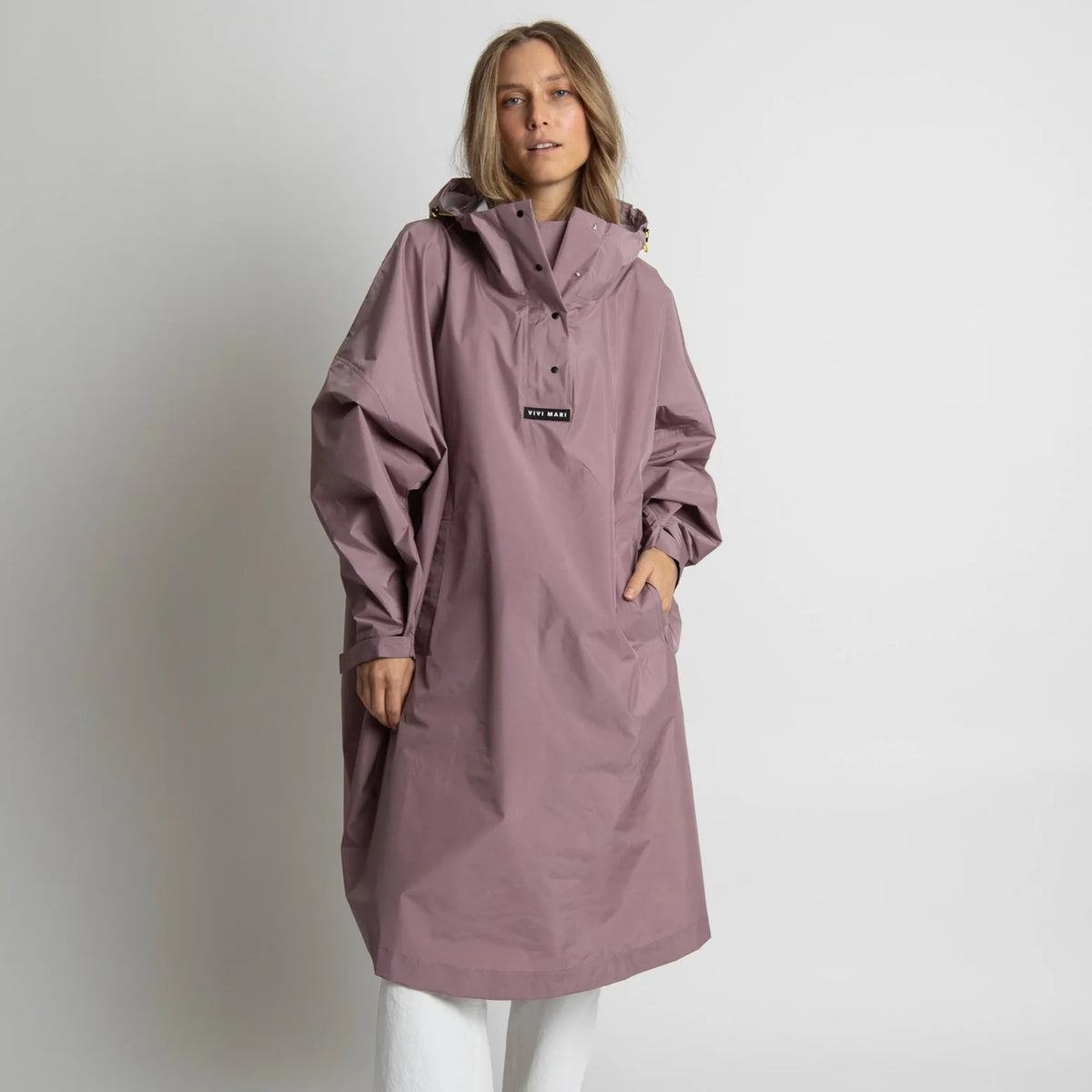 VIVI MARI Raincoat Solid ash plum