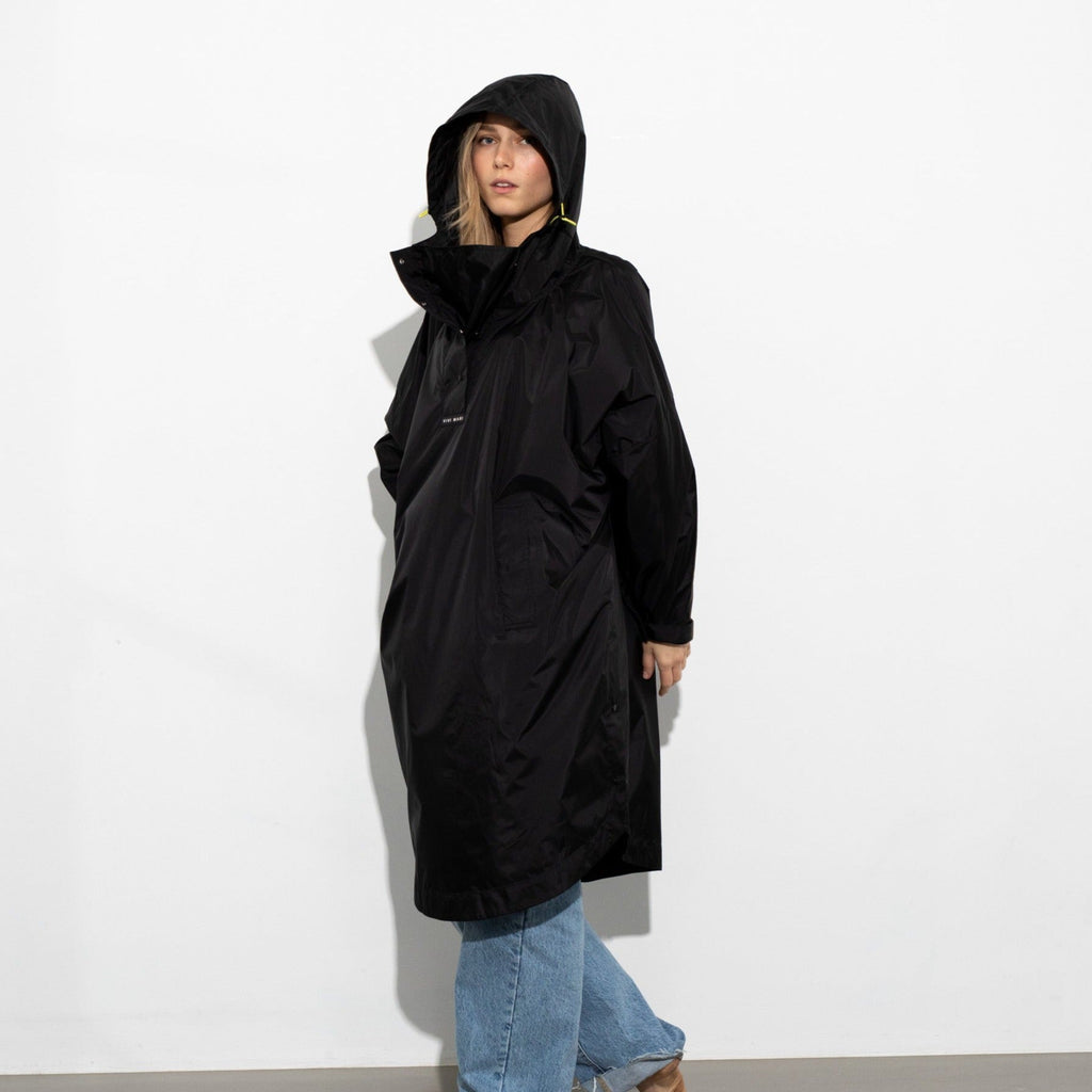 VIVI MARI Raincoat solid black